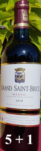 Grand Saint-Brice 2014 six bouteilles dont une offerte